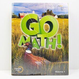Go Math! Common Core Education Books Vol. 1 and 2 Student Set Sealed Like New